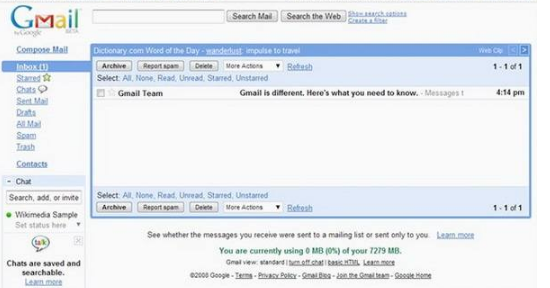 Gmailstore把gmail变成我的网盘
